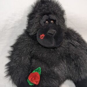 Dan Dee Collectors Gorilla Plush Stuffed Animal Kiss Rose 23"‎ Huge Valentine